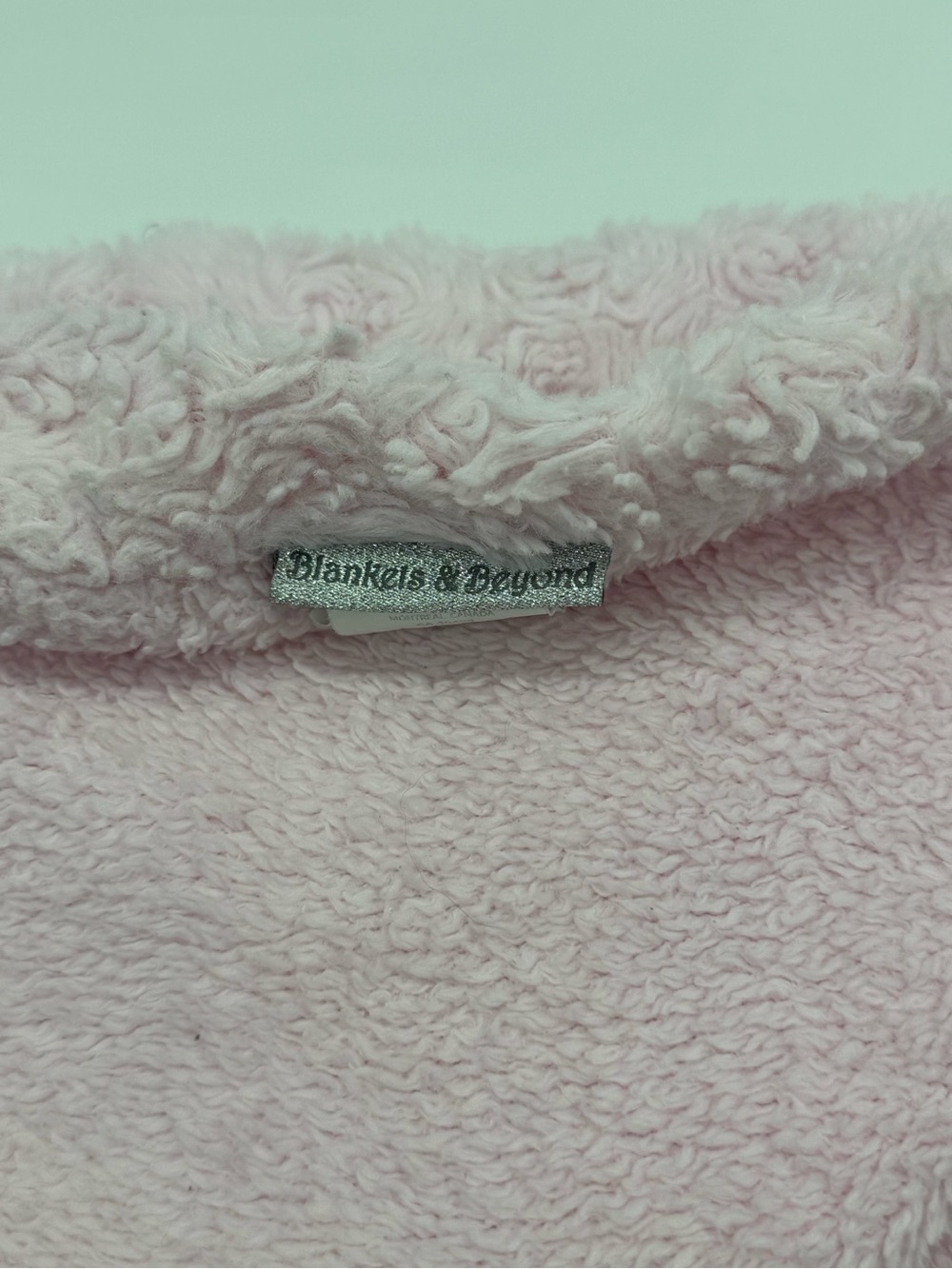 Blanket & Beyond Pink Rosette/Swirl Sherpa Baby Blanket - Picture 3 of 3